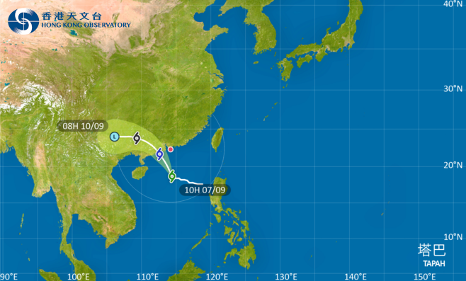 打風｜塔巴襲港　3號風球現正生效　天文台將評估晚間會否發8號風球