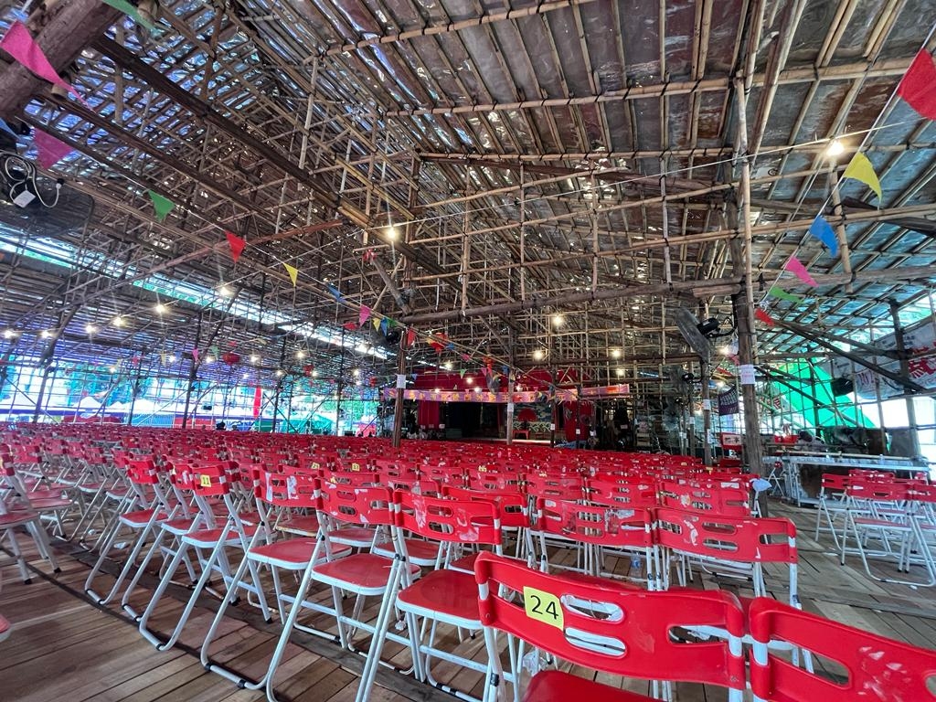 本港難得一見的神功竹戲棚