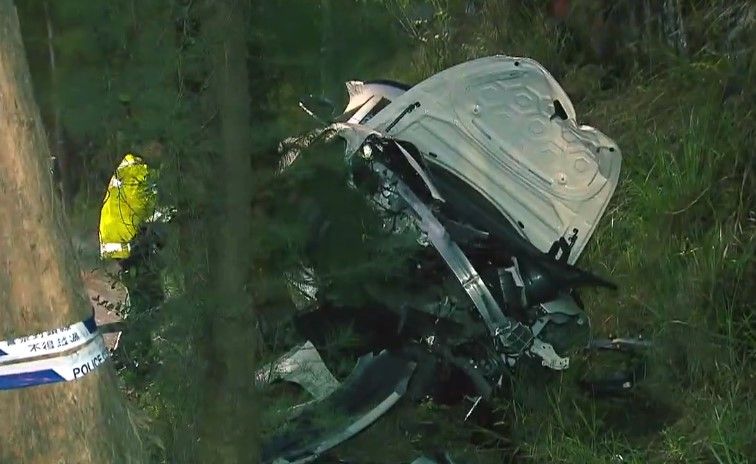 火炭Tesla男司機涉醉駕自炒惹車禍