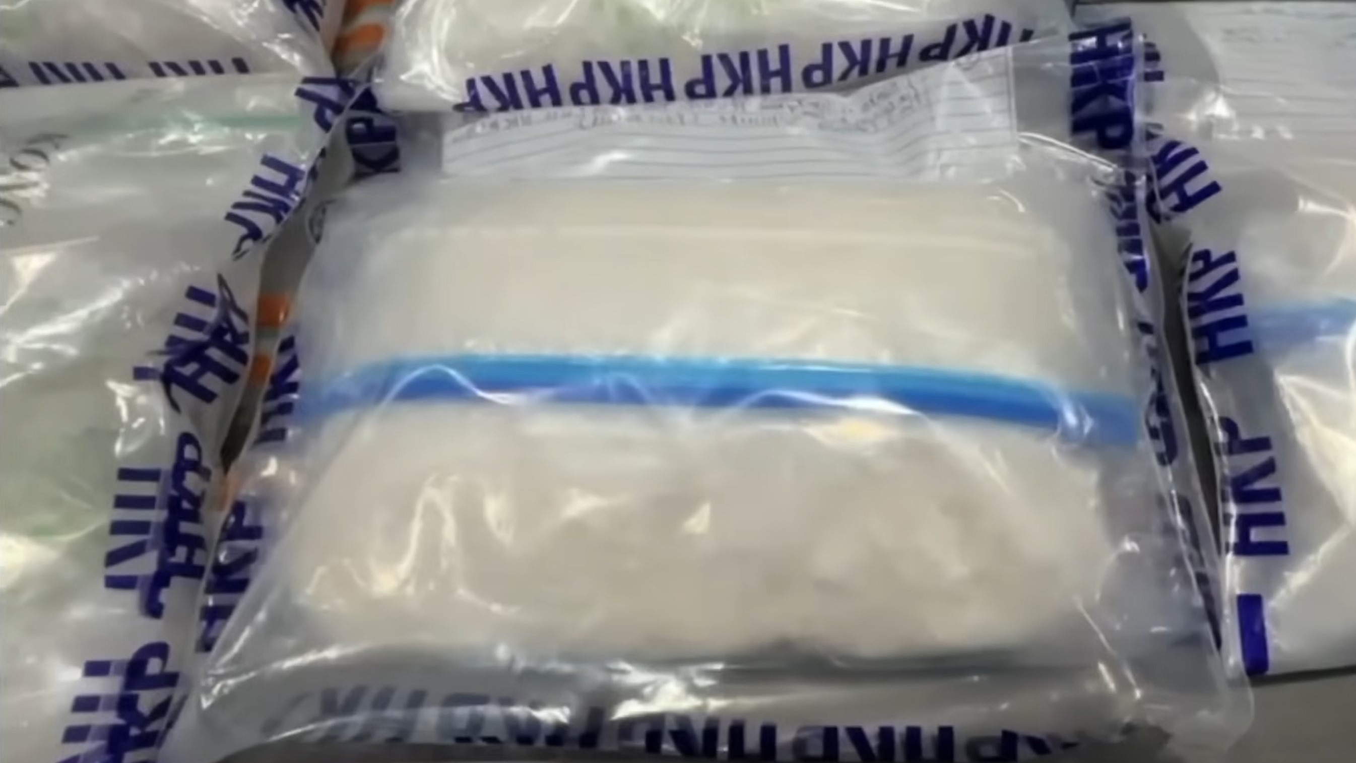 涉案毒品總市值超過1600萬元。（警方YouTube直播截圖）