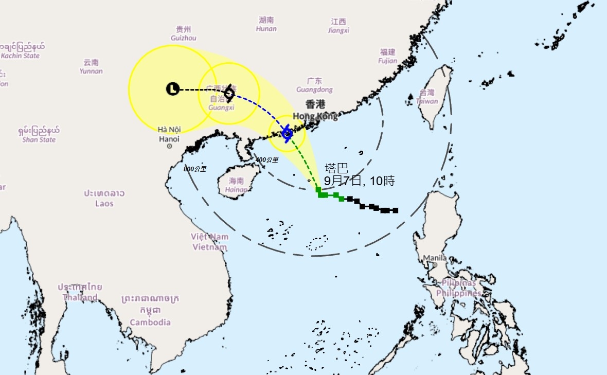 打風｜塔巴襲港　3號風球現正生效　天文台將評估晚間會否發8號風球