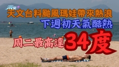 天文台料超強颱風瑪娃帶來熱浪  下周初至中期天氣酷熱 周二最高達34度