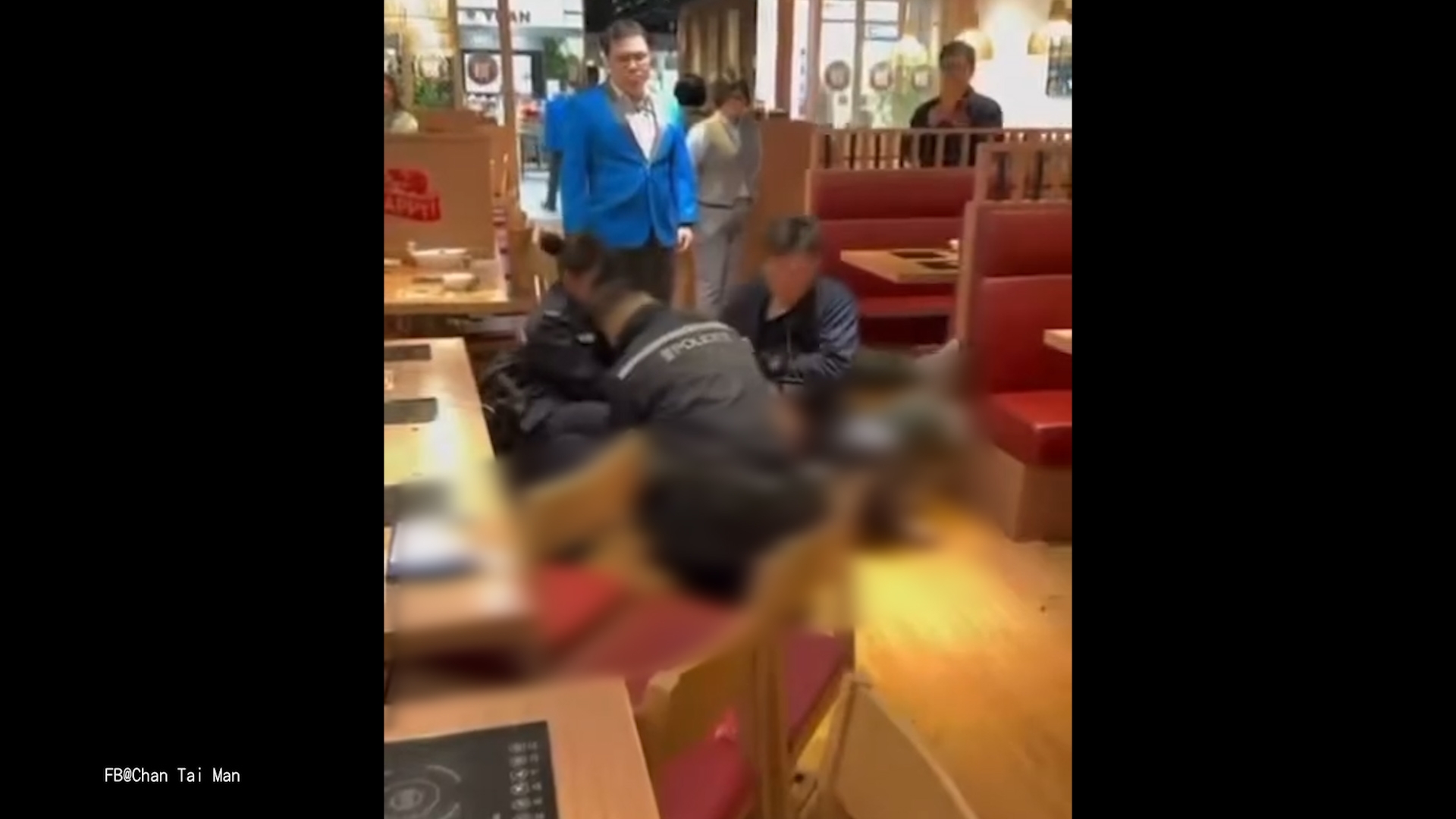 大埔火鍋店女子不滿牛肉質素「發難掟碗碟」　擊職員後遭警撳地噴椒制服