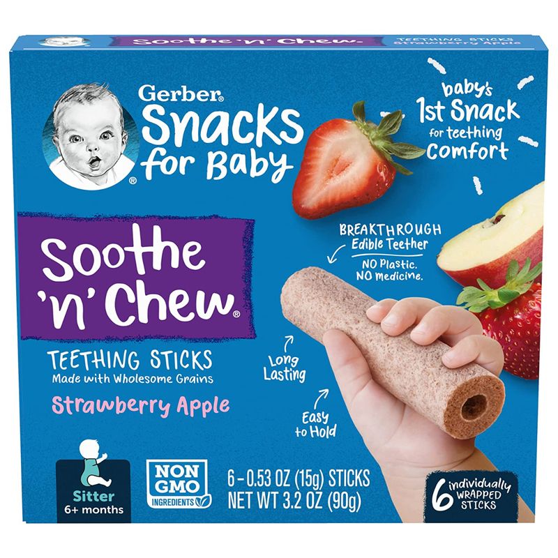 「Gerber」嬰幼兒磨牙棒有致窒息風險要回收