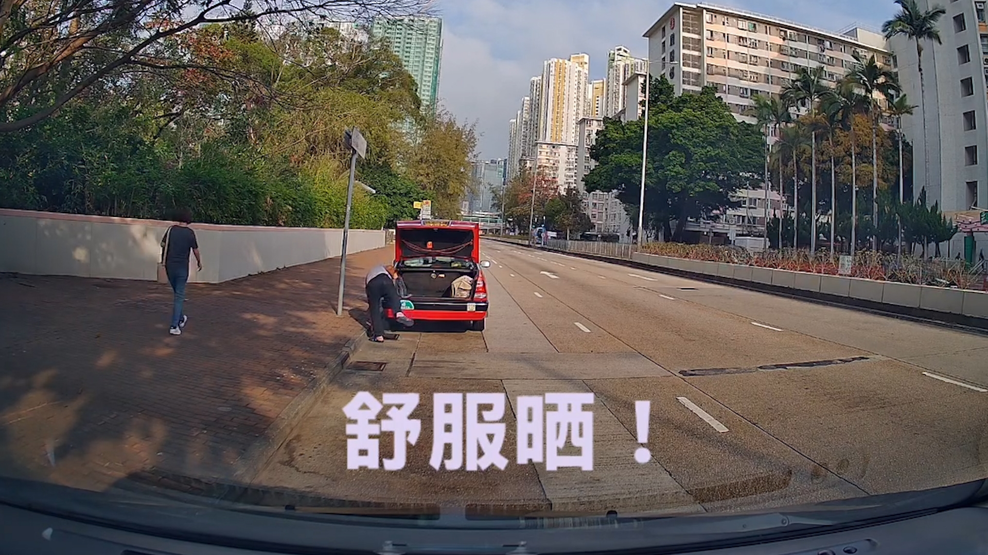 車Cam直擊｜的士司機車尾公然小便被拍　網民：左邊公園咪有廁所