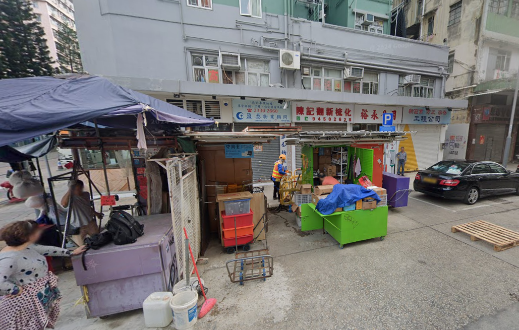 鴨寮街130號對開的街頭。(Google地圖截圖)