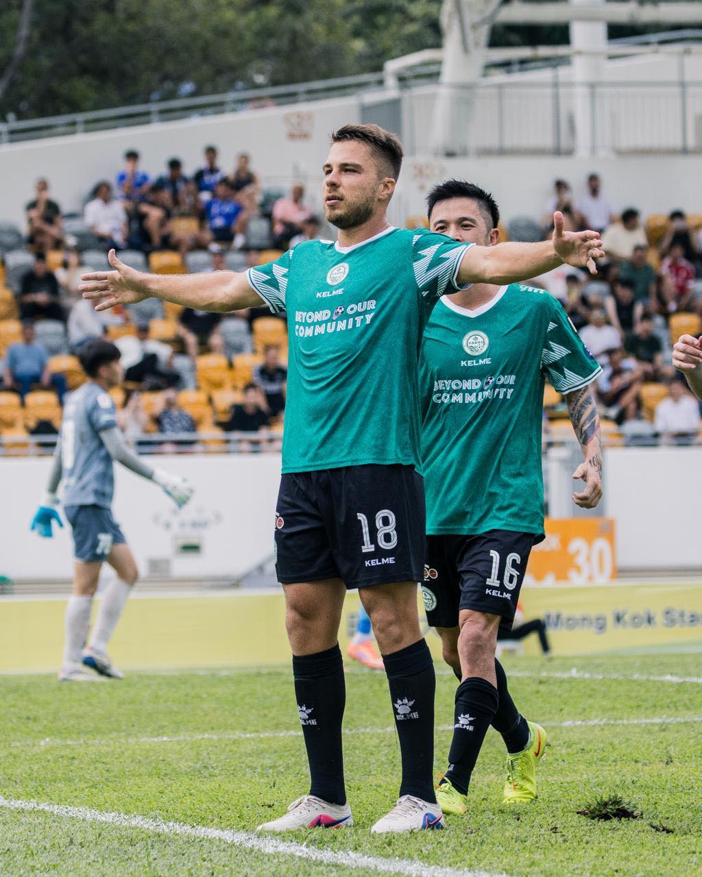 伊高沙托尼射入12碼，將比分拉開至2：0。（Facebook圖片／大埔足球會 TAIPO FC）