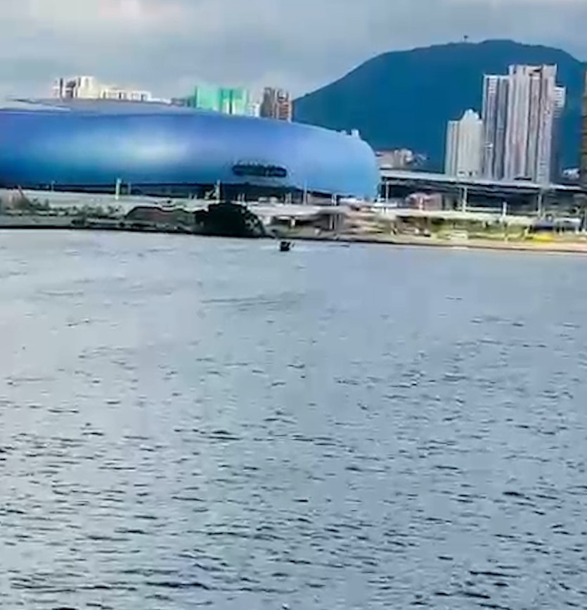 東張西望報料｜啟德對出海面有人公然滑水　報料人質疑：是否私人闖入？