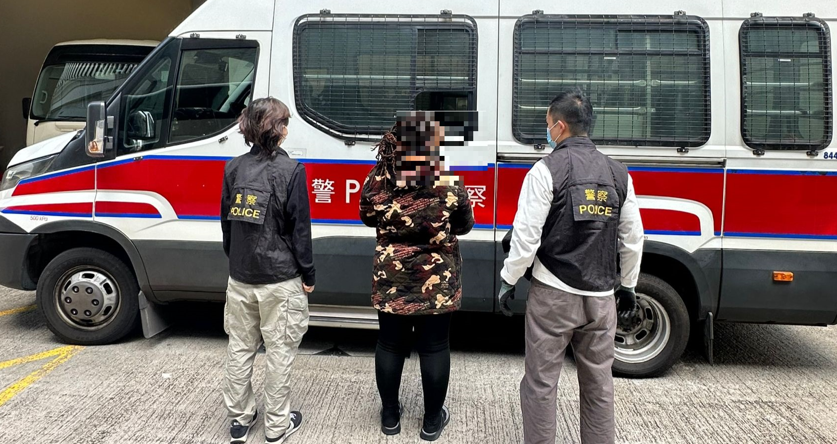 外籍女子為烏干達籍，目前持「行街紙」留港(警方圖片)