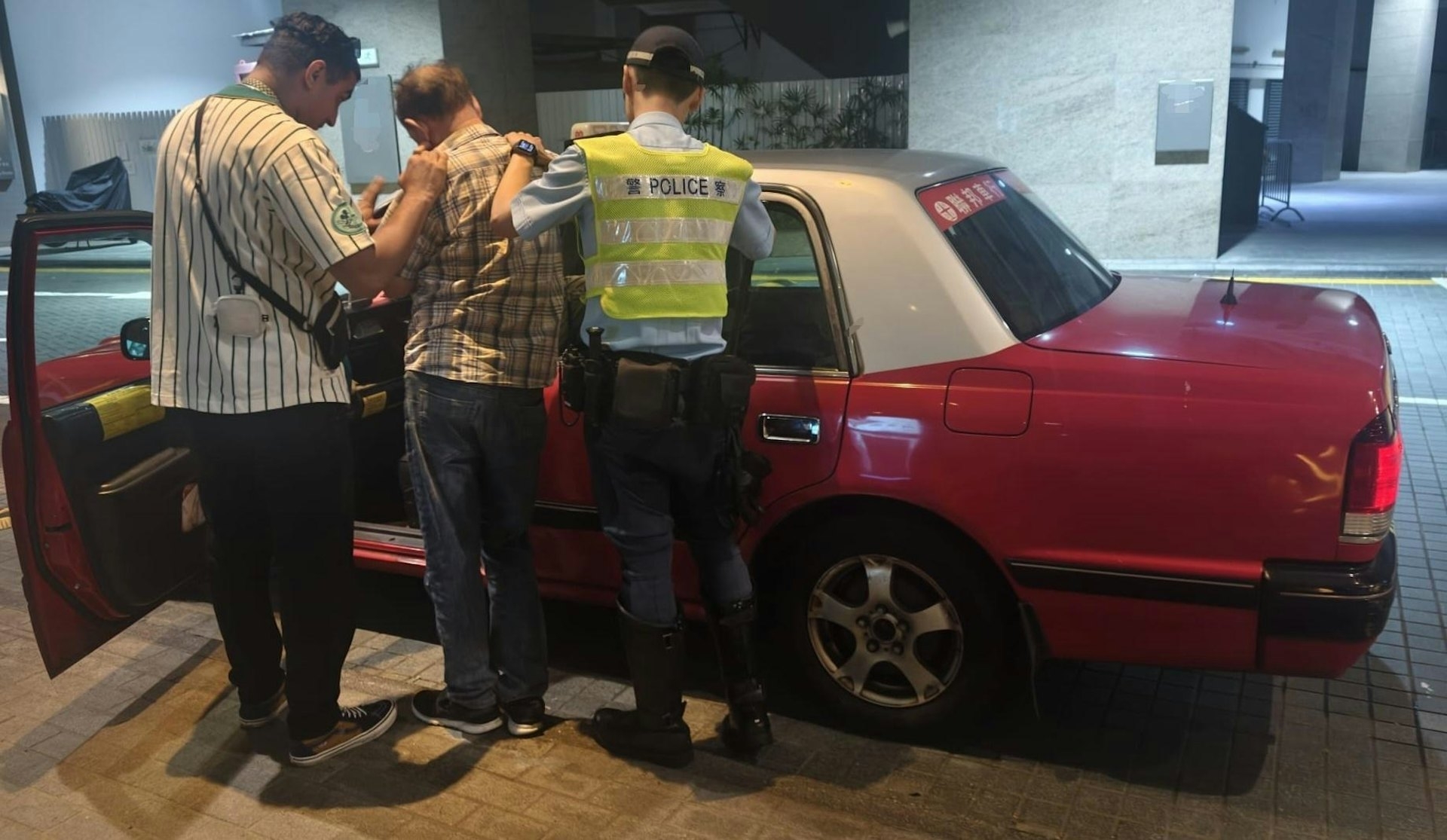 涉案司機被捕。（警方圖片）