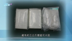 海關拘18歲男子 涉販運七公斤懷疑可卡因料約值640萬