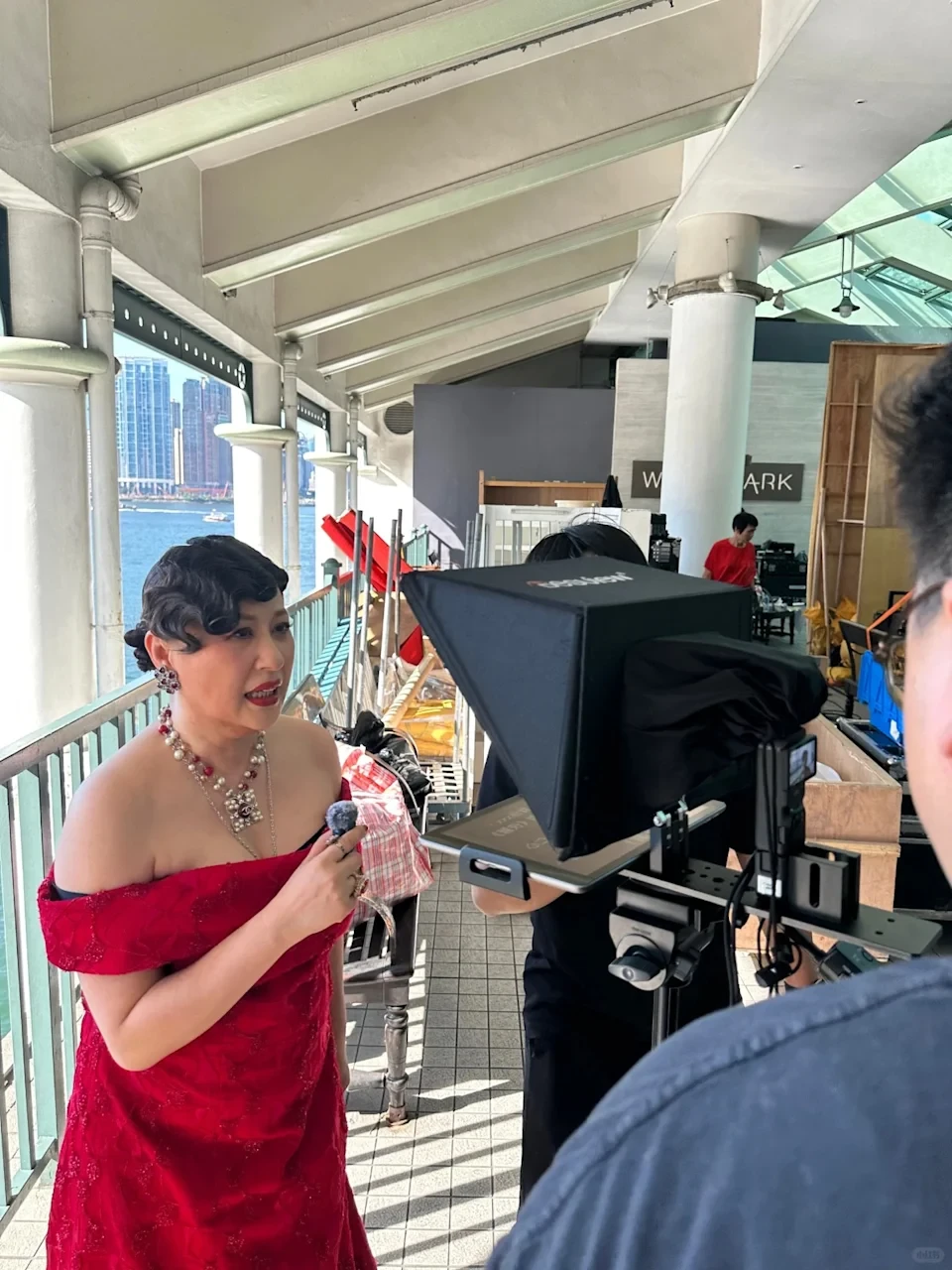 江欣燕身形明顯發福，網民關注她是否受健康情況影響，寄語她多作休息。（小紅書圖片）