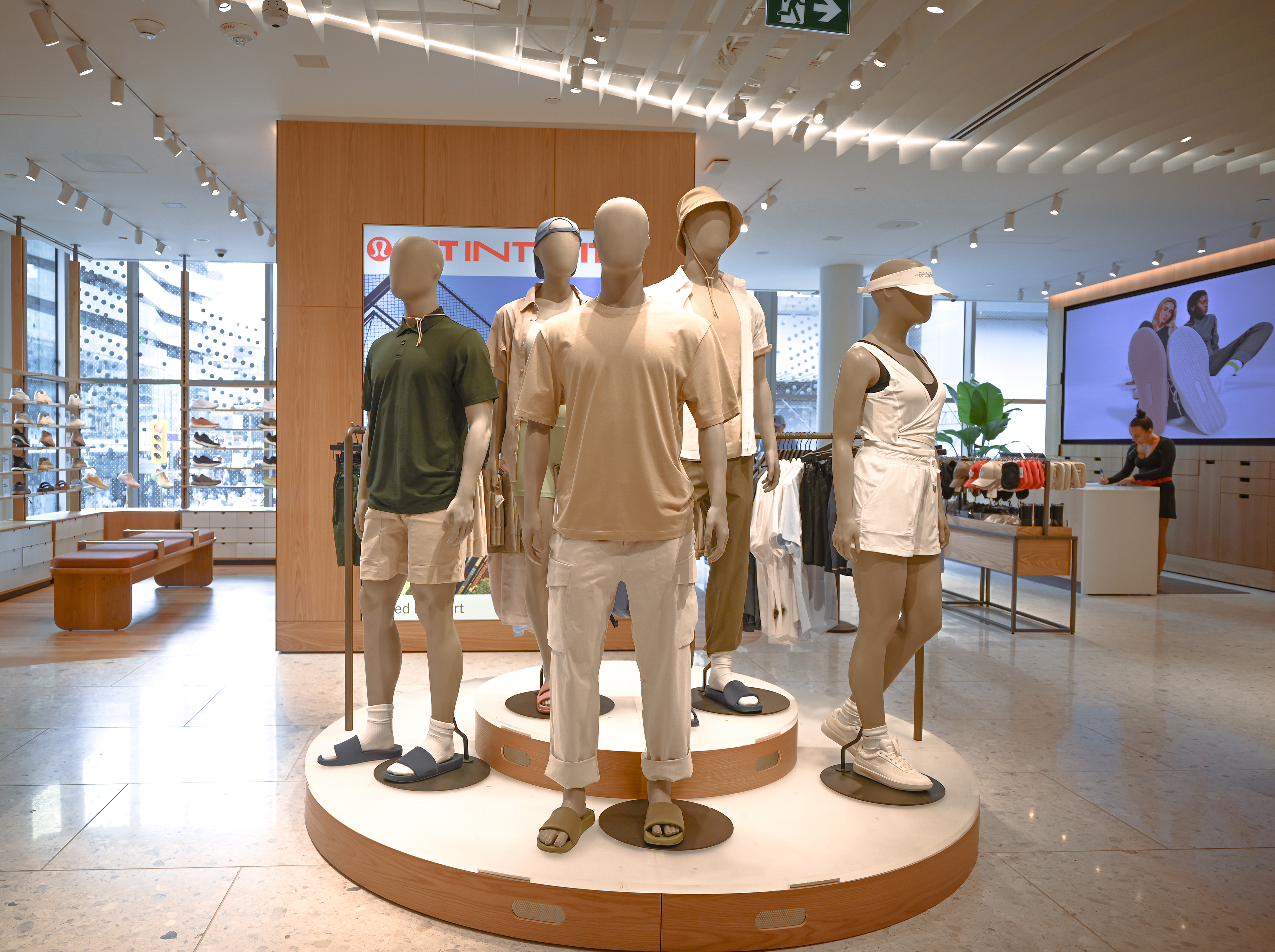 Lululemon style at Canada's busiest intersection