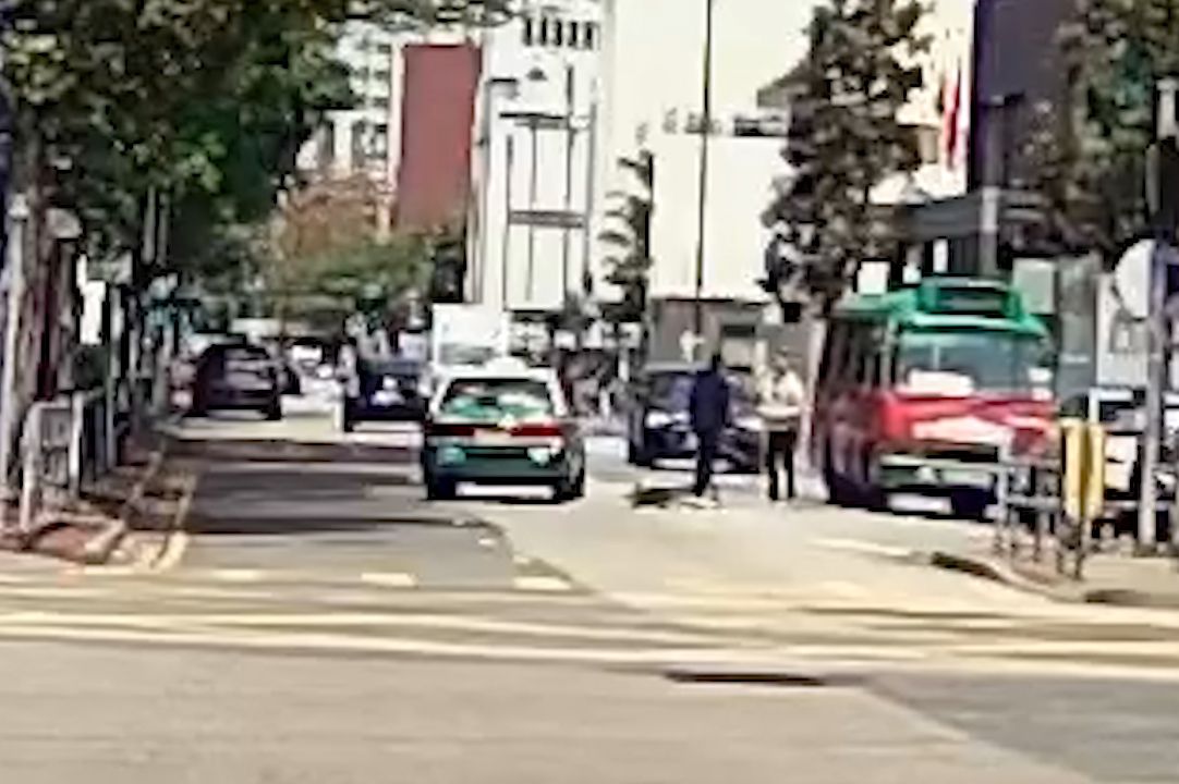 馬路MMA｜元朗單車友大戰綠的司機，互毆打到撞落小巴勁精彩。