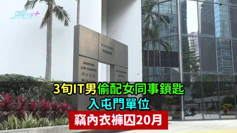 3旬IT男偷配女同事鎖匙入屯門單位  竊內衣褲囚20月