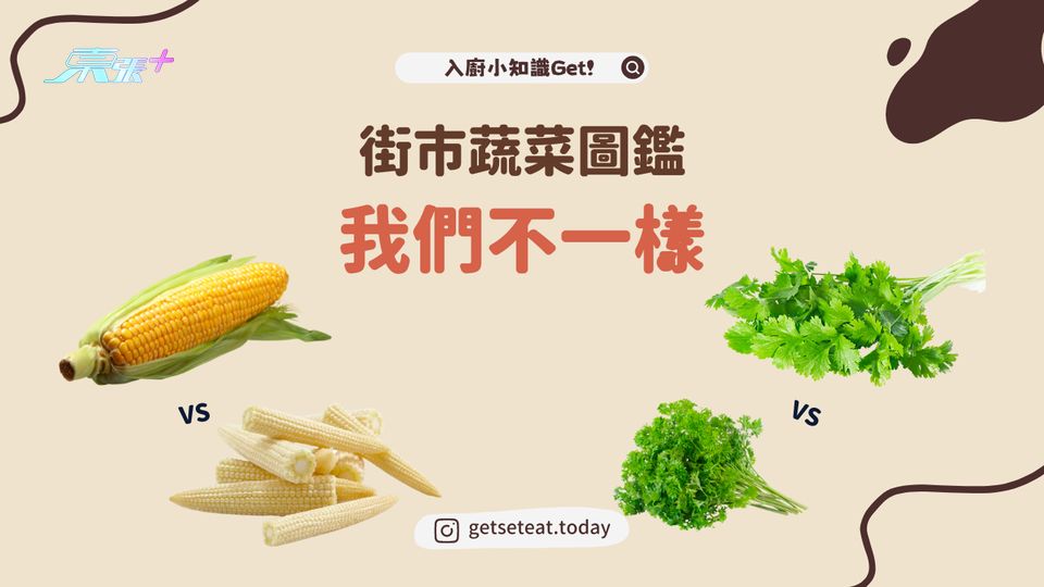 街市蔬菜圖鑑 珍珠筍VS粟米 芫荽VS番茜 #夠鐘開飯