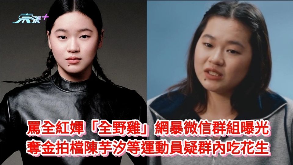 罵全紅嬋「全野雞」網暴微信群組曝光 奪金拍檔陳芋汐等運動員疑群內吃花生
