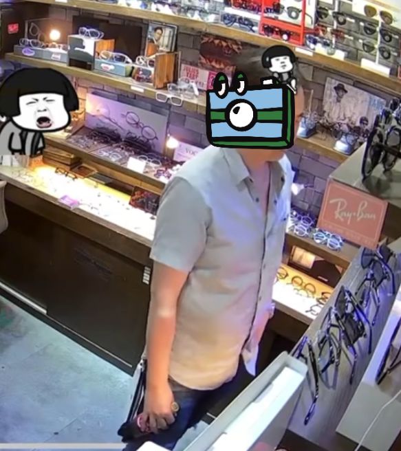 有片｜旺角眼鏡舖中年男賊偷太陽眼鏡　僅用10秒「閃電式」袋好走人
