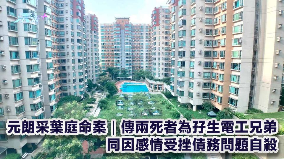 元朗采葉庭命案｜傳兩死者為孖生電工兄弟 同因感情受挫債務問題自殺
